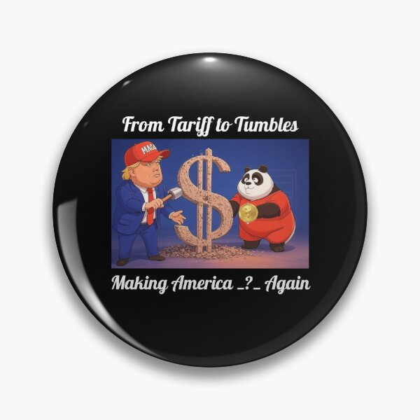 Item preview, From Tariffs to Tumbles Funny Political Satire Animated Tee - Live-Fully Redbubble 2025 designed and sold by live-fully.
