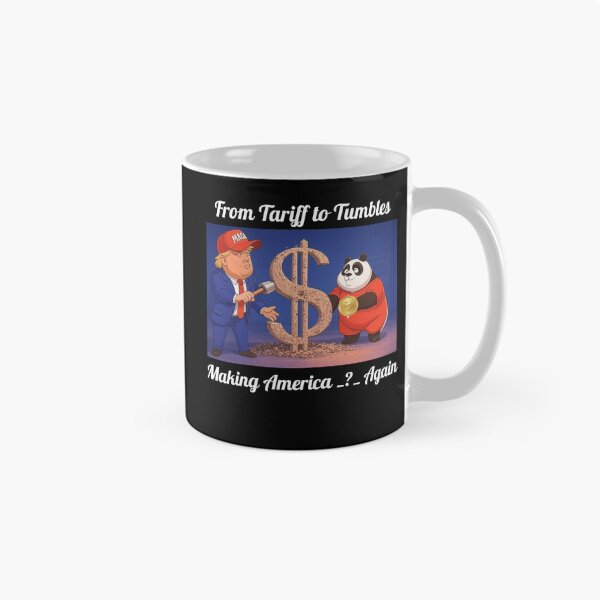 Item preview, From Tariffs to Tumbles Funny Political Satire Animated Tee - Live-Fully Redbubble 2025 designed and sold by live-fully.