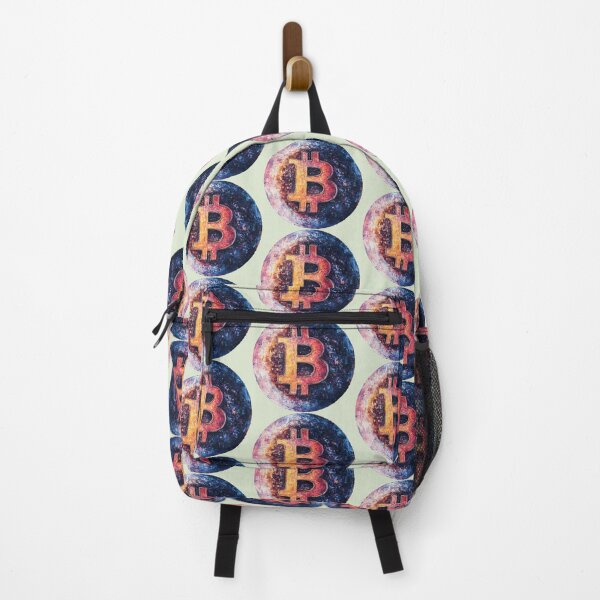 Item preview, The Purple Bitcoin Moon - Orange pilled designed and sold by MemeHodlr.