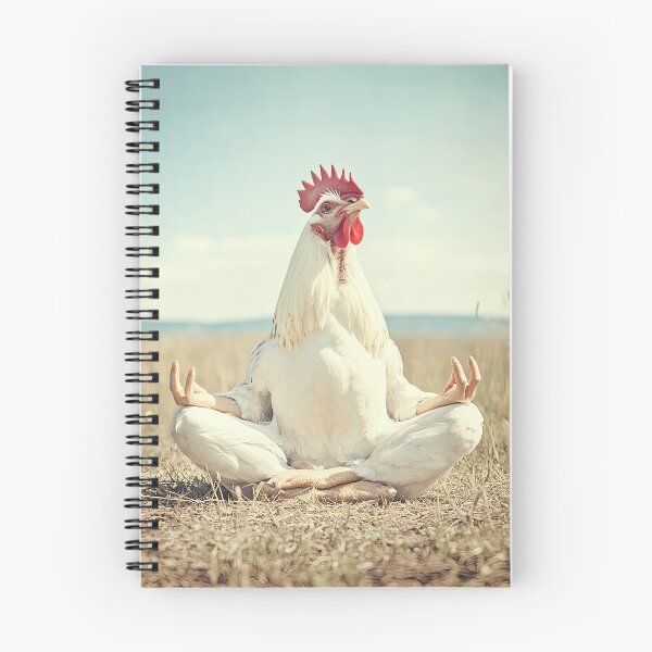 Item preview, Chicken Meditating, Funny Yoga Animal Art designed and sold by CheekyAnimalz.
