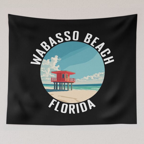 Item preview, Wabasso Beach - Florida (with White Lettering) designed and sold by VelvetRoom.
