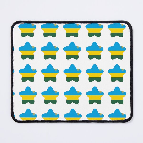 Item preview, Rwanda Flag Star Pattern designed and sold by TheIconSmith.
