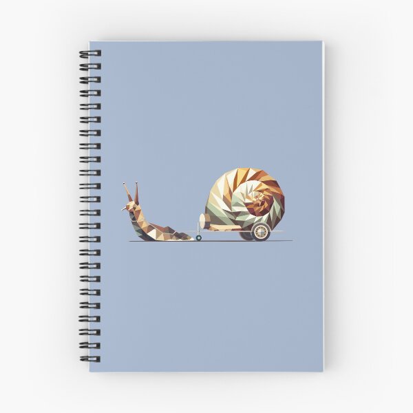Item preview, Polygon snail with caravan – Slow Travel as art designed and sold by Kisho.