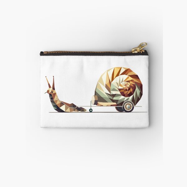 Item preview, Polygon snail with caravan – Slow Travel as art designed and sold by Kisho.