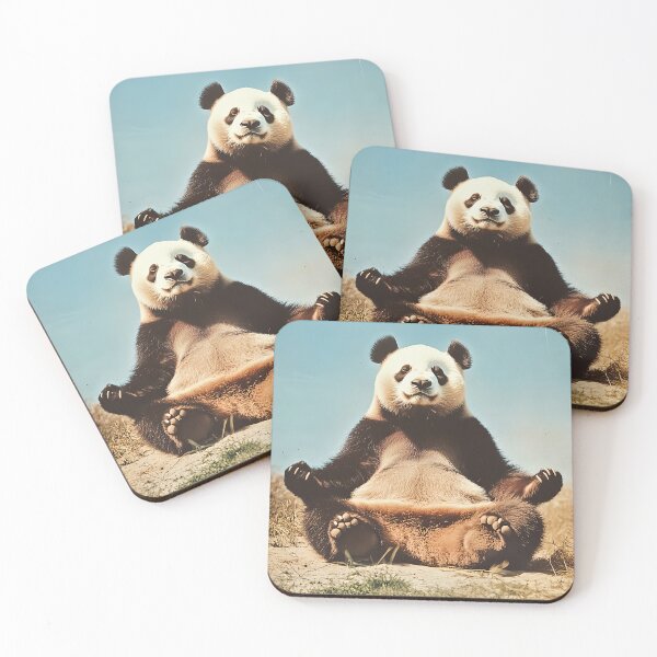 Item preview, Panda Meditating, Funny Yoga Animal Art designed and sold by CheekyAnimalz.
