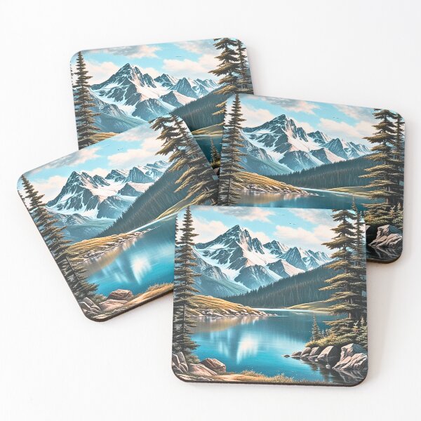 Item preview, mountains lakes and trees designed and sold by SKULLARTISTRY.