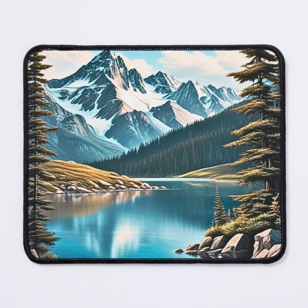 Item preview, mountains lakes and trees designed and sold by SKULLARTISTRY.