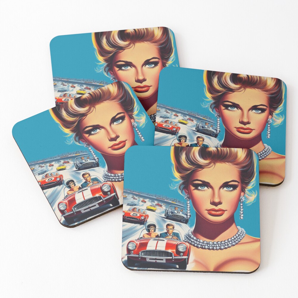 Item preview, Coasters (Set of 4) designed and sold by PulpVintage.