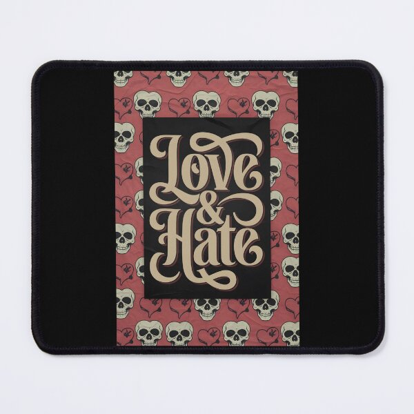 Item preview, Bold Love Hate Hearts Skulls  designed and sold by kulala-kaiser.
