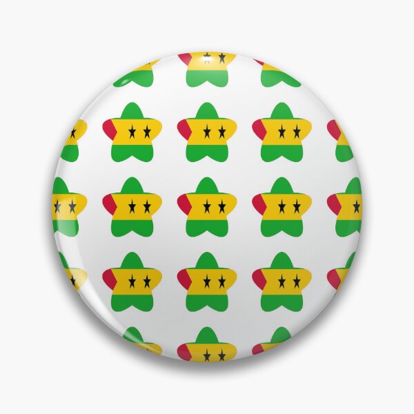 Artikelvorschau, Sao Tome und Principe Flagge Sternmuster entworfen und verkauft von TheIconSmith.