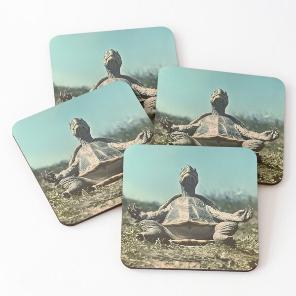 Item preview, Turtle Meditating, Funny Yoga Animal Art designed and sold by CheekyAnimalz.