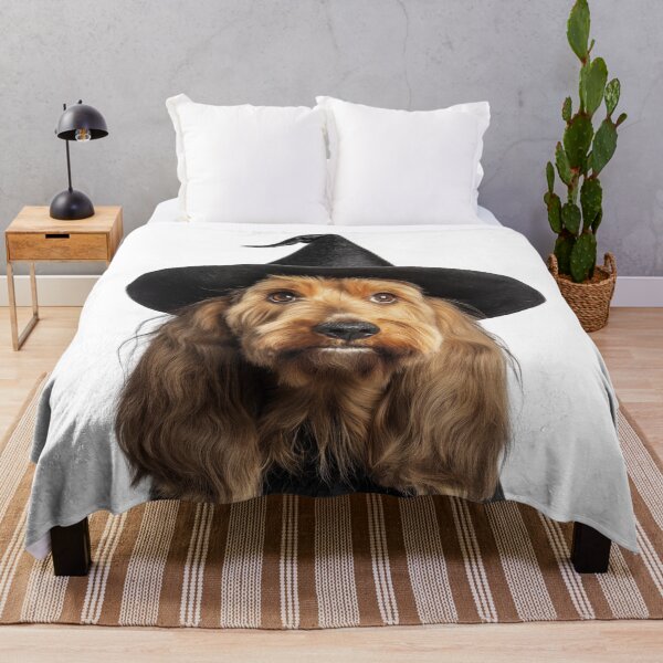 Item preview, Otterhound dog Wearing Halloween Witch Hat designed and sold by LazyOwlStore.
