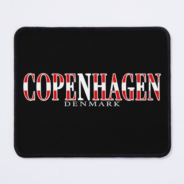 Item preview, Copenhagen Denmark Typographic Flag designed and sold by Place-Heritages.