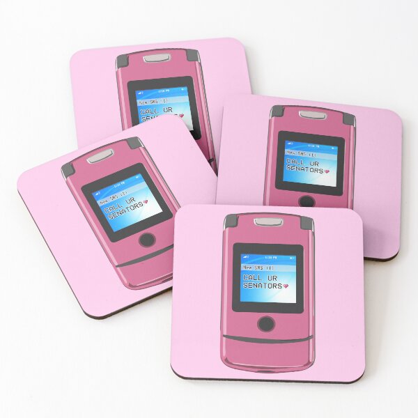 Item preview, Pink Motorola Razr Cell Phone Call Ur Senators Y2K Style designed and sold by spooniecentral.