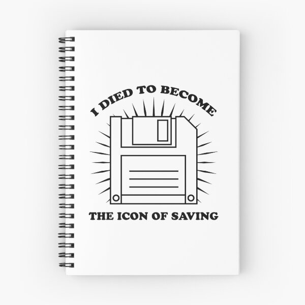 Item preview, I died to become The Icon of Saving | funny floppy disc designed and sold by ProdbyNiECO.