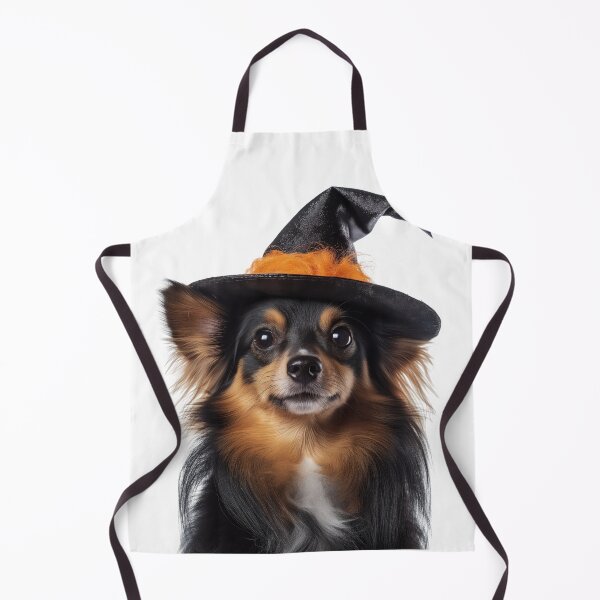Item preview, Papillion dog Wearing Halloween Witch Hat designed and sold by LazyOwlStore.