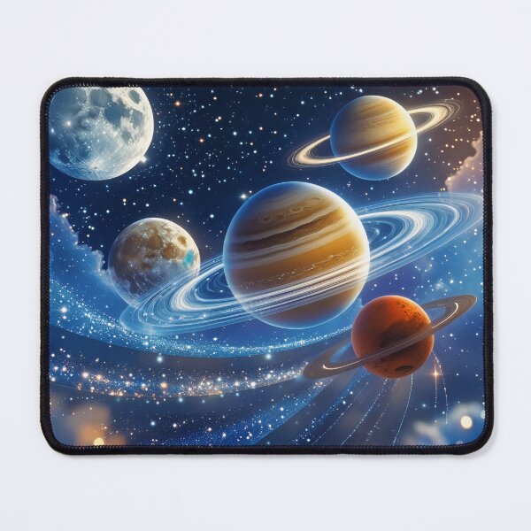 Item preview, Majestic Planets in a Starry Universe designed and sold by SamartkitDesign.