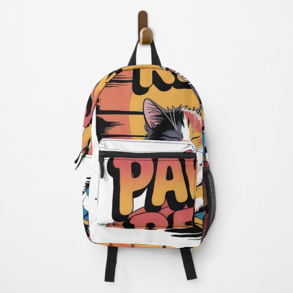 Item preview, Paws & Relax – Retro Cat Nap Beach Art designed and sold by EpicMediaShop.
