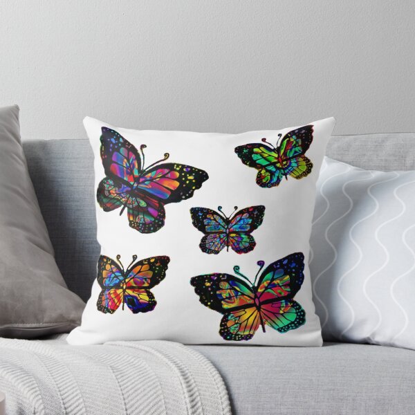 Item preview, Rainbow Psychedelic Butterflies  designed and sold by MidnightRain.