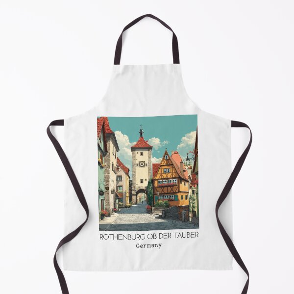 Item preview, A Vintage Travel Art of Rothenburg ob der Tauber - Germany designed and sold by GoodOldVintage.