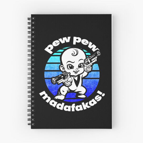 Item preview, Pew Pew Madafakas! Unique Boss Baby illustration for dark background designed and sold by PixelPunny.