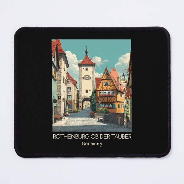 Item preview, A Vintage Travel Art of Rothenburg ob der Tauber - Germany  designed and sold by GoodOldVintage.