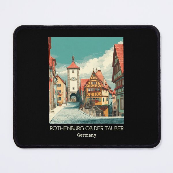 Item preview, A Vintage Travel Art of Rothenburg ob der Tauber - Germany  designed and sold by GoodOldVintage.
