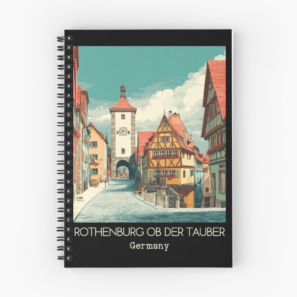 Item preview, A Vintage Travel Art of Rothenburg ob der Tauber - Germany  designed and sold by GoodOldVintage.