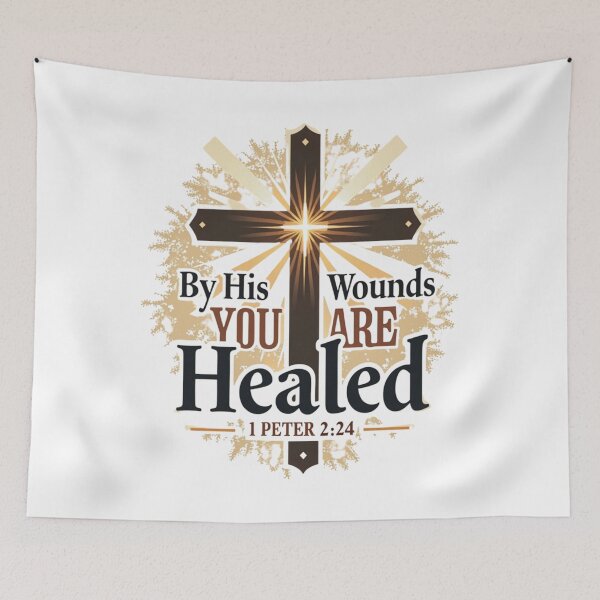 Item preview, By His Wounds – Isaiah 535 Healing Through Sacrifice designed and sold by ebocraft.