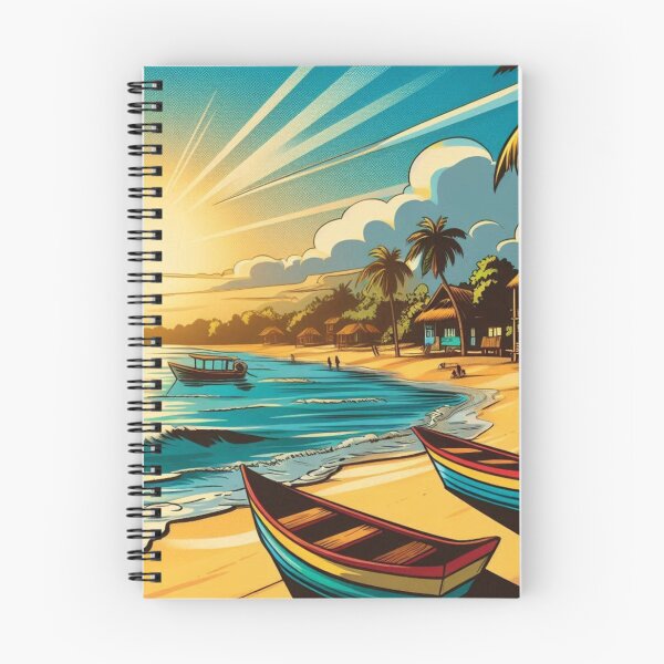 Item preview, Latin American Beach Vibes – Comic Style AI Art for Travel & Beach Lovers | Perfect for Apparel & Accessories designed and sold by knalpot-design.