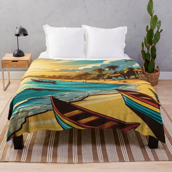 Item preview, Latin American Beach Vibes – Comic Style AI Art for Travel & Beach Lovers | Perfect for Apparel & Accessories designed and sold by knalpot-design.