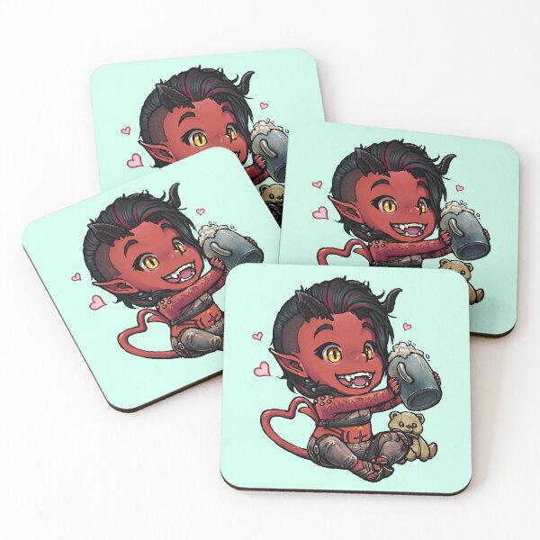 Item preview, Karlach with Teddy Bear Chibi designed and sold by ghostfire.