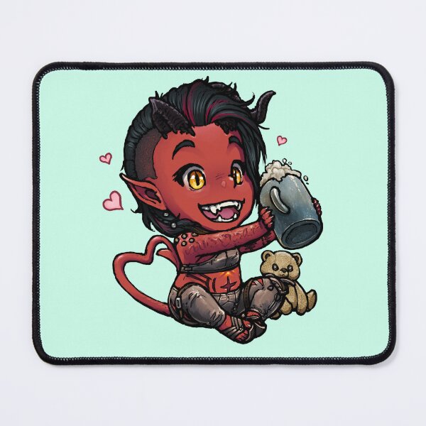 Item preview, Karlach with Teddy Bear Chibi designed and sold by ghostfire.