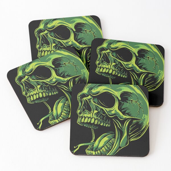 Item preview, Green Skull designed and sold by SquishyKitkat.