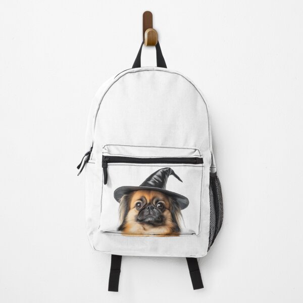 Item preview, Pekingese dog Wearing Halloween Witch Hat designed and sold by LazyOwlStore.