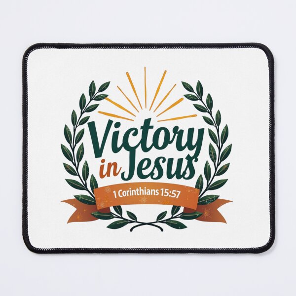 Item preview, Victory in Jesus – 1 Corinthians 1557 Faith Over Fear designed and sold by ebocraft.
