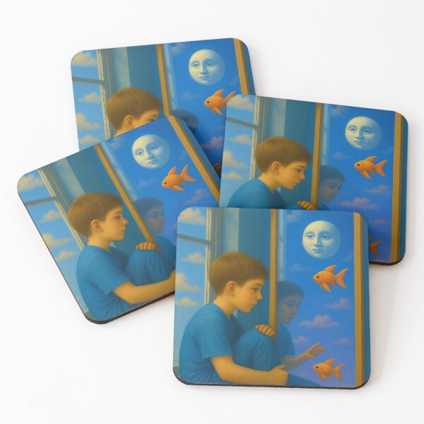 Item preview, Boy and Mirror Dreamscape Art designed and sold by Patternicity.