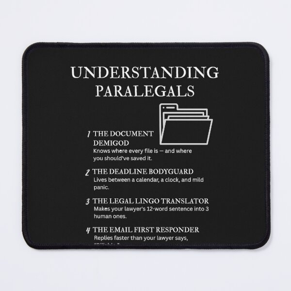 Item preview, Black – Understanding Paralegals – Funny Legal Assistant Quotes for Law Office Warriors designed and sold by PsyFlow35.