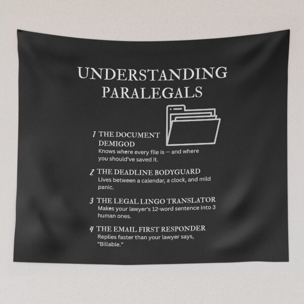 Item preview, Black – Understanding Paralegals – Funny Legal Assistant Quotes for Law Office Warriors designed and sold by PsyFlow35.