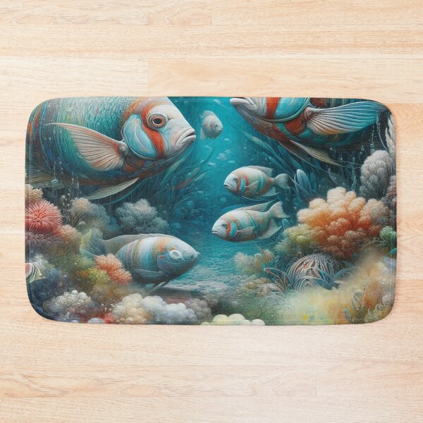 Item preview, Underwater Art of Fish & Coral in Acrylic and Watercolor designed and sold by NadineMay.