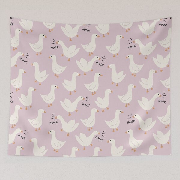 Item preview, honk! geese - dusty lilac designed and sold by Becca Alessi.