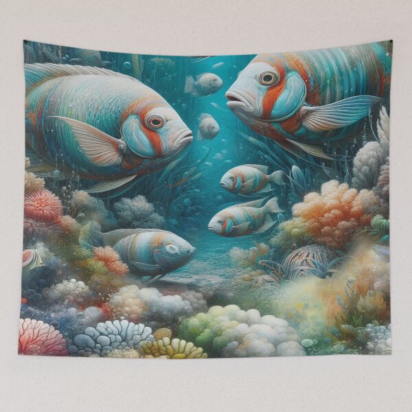Item preview, Underwater Art of Fish & Coral in Acrylic and Watercolor designed and sold by NadineMay.