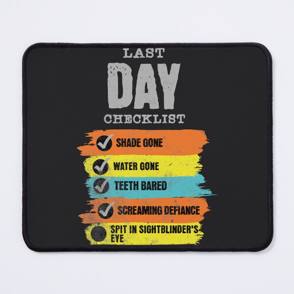 Item preview, Last Day Checklist designed and sold by Taveren-Tavern.