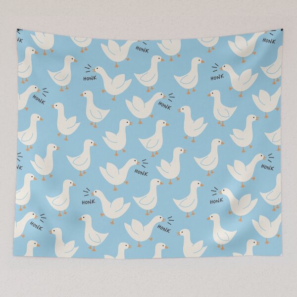 Item preview, honk! geese - sky blue designed and sold by Becca Alessi.