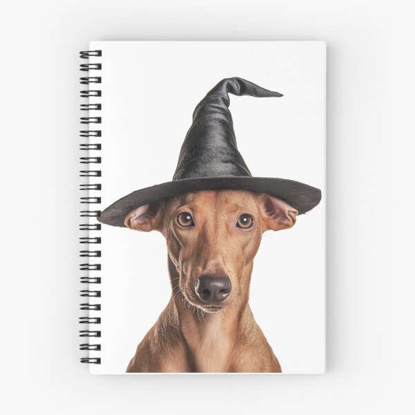 Item preview, Pharaoh Hound dog Wearing Halloween Witch Hat designed and sold by LazyOwlStore.