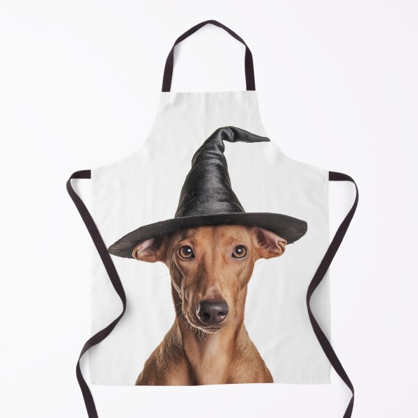 Item preview, Pharaoh Hound dog Wearing Halloween Witch Hat designed and sold by LazyOwlStore.