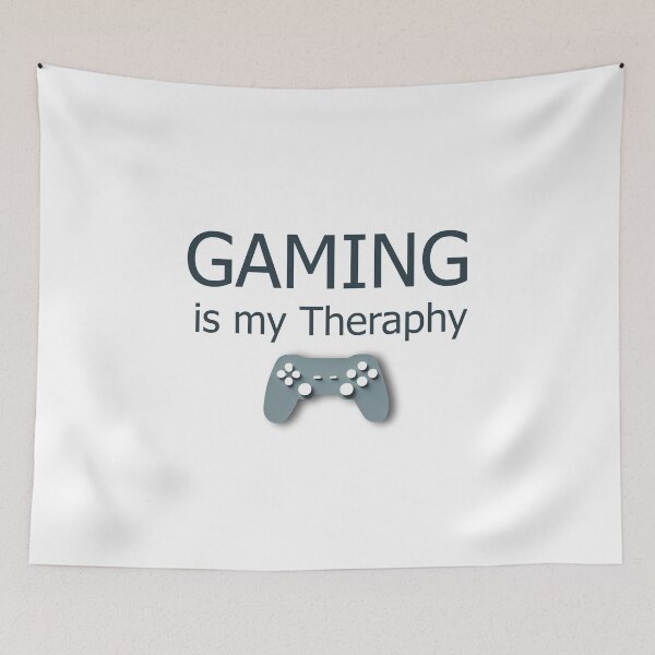 Item preview, Gaming Is My Therapy - Minimalist Gamer Quote Design designed and sold by HAFIZ-DP.