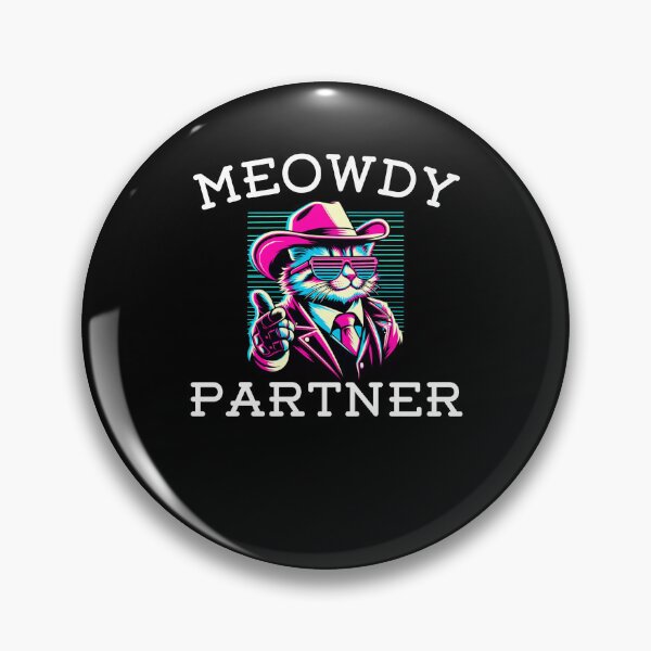 Item preview, Meowdy partner Funny cat cowboy joke retro western designed and sold by snowry.