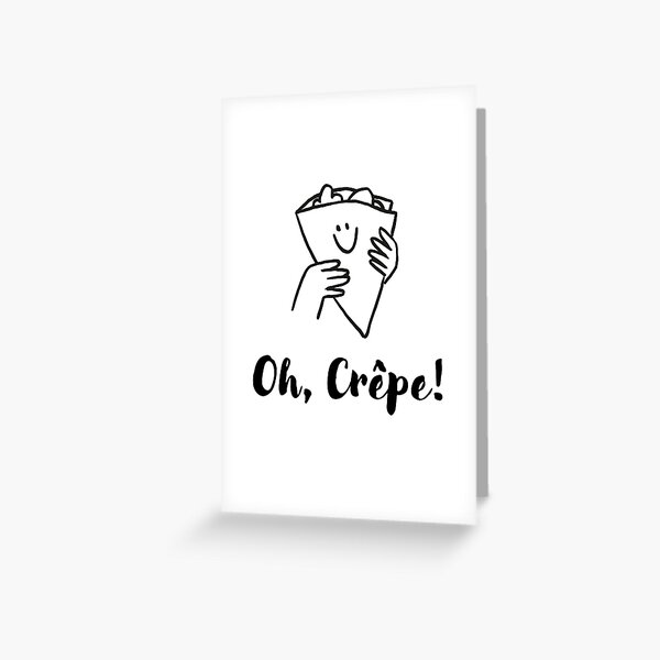 Vista previa del artículo con la obra «¡Oh, crepe!», diseñado y vendido por JillGori.