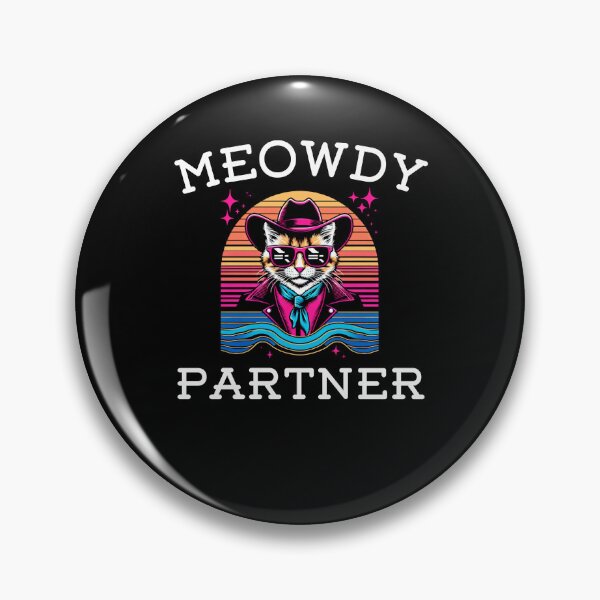 Item preview, Western Meowdy partner Funny cat cowboy joke retro designed and sold by snowry.